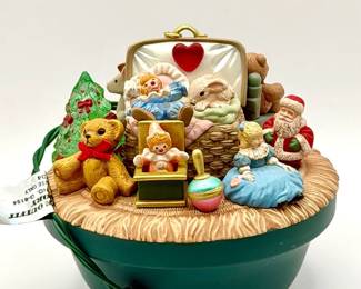 1995 Hallmark Keepsake Ornament titled "Victorian Toy Box”
