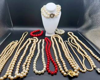 Vintage Beaded Necklaces & Bracelet