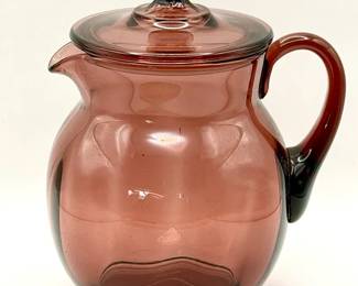 vintage Cambridge purple amethyst Bedside Pitcher