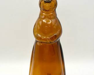 Mrs. Butterworth's amber glass syrup bottle W Shaker Top