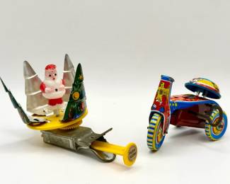 (2) Vintage Japanese Tin Toys