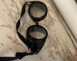 Vintage steampunk metal safety glasses