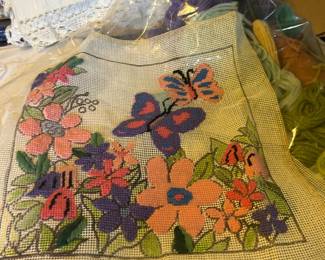 Needlepoint pieces 