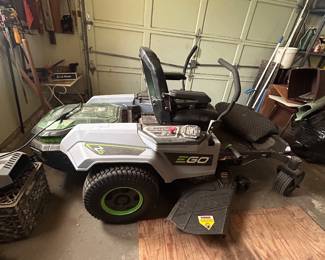 EGo zero turn electric mower. 
