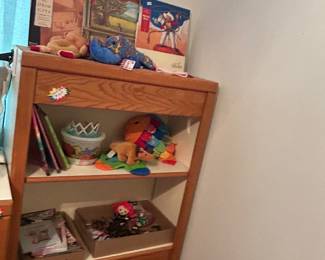 Shelf with matching dressers