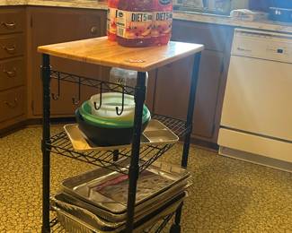 Matching pair of rolling carts