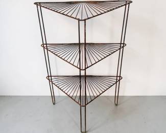 Art Deco Sunburst Garden Shelf