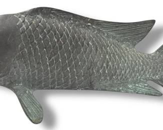 Metalwork Koi Fish Sculpture