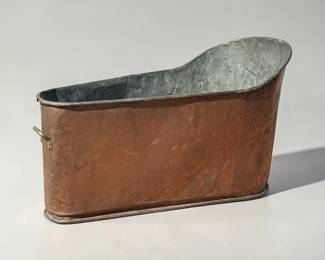 19th C French Copper Bath Tub