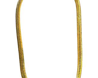 Gold Plated Herringbone Necklace