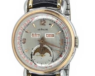 Vintage LeCoultre Triple Date Moon Phase Watch
