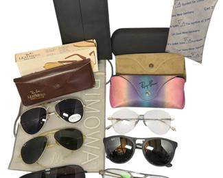 Collection Vintage Sunglasses and Glasses, RAY BANDS, CARL ZEISS, RIMOWA