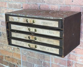 Early 1900s Original Department Store Silk Sewing Thread Display