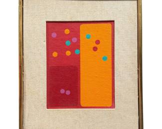 JOSEF LEVI (American, b. 1938) "Prosy" Abstract Oil Painting