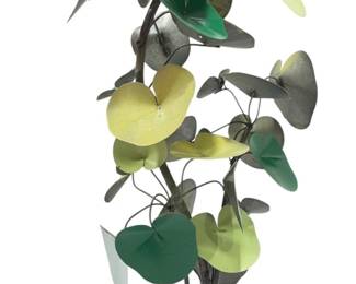 Mid Century Metalwork Lilypad Sculpture