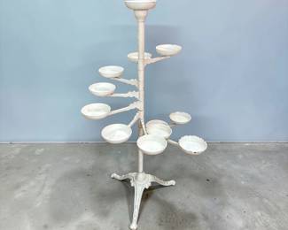 Victorian Cast Iron 9-Arm Plant Stand