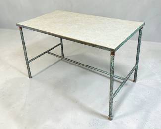 French Mid Century Patinated Copper Table 