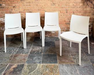 Set of 4 Italian "GO!" Stacking Chairs by COLICO DESIGN
