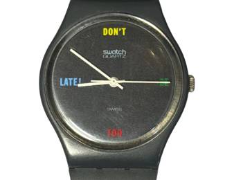 Vintage "Don't Be Too Late" GA100 SWATCH Watch
