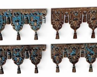 19th C Gothic Architectural Cornice Panels