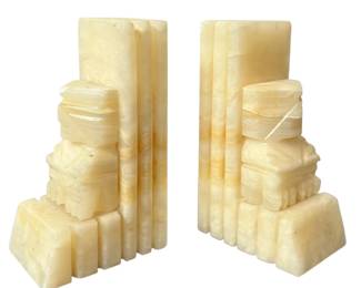 Pair on Onyx Aztec Bookends