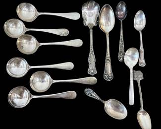 Collection of Vintage Silverplate Spoons