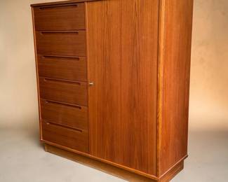 Danish Teak Gentleman’s Chest / Armoire by NILS JONSSON For TORRING