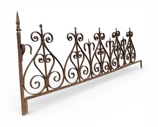 French Wrought Iron Architectural Fence