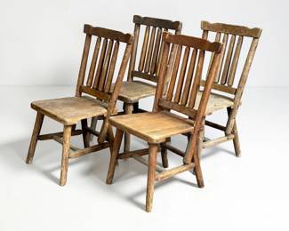 HABITANT Pine Studio Craft Lodge Chairs, Set of 4