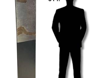 Large Brutalist I-Beam Sculpture, Signed R.B.