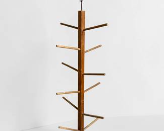 Swedish Pine Hanging Coat / Hat Rack