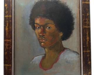 THELMA WILLMAN Mid Century Portrait of a Black Man