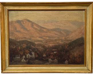 RUDOLPH F. INGERLE (Austrian-American, 1879 -1950) Oil on Board Landscape Painting