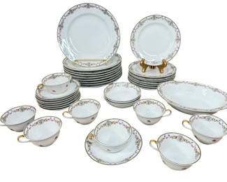 LIMOGES France Cottagecore Dinnerware, Service for 8