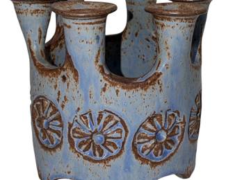 HAL LASKY Puerto Rico Ceramic Candle Holder