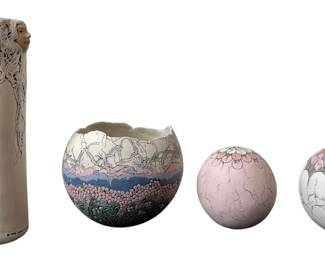 Collection of JUDE HOLDSWORTH and ROMILLA BATRA Ceramic Vases