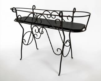 A Victorian Wrought Iron Flower or Plant Stand