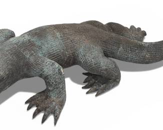 Metalwork Komodo Dragon Garden Sculpture