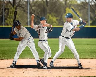 Three Lifesize DETROIT TIGERS Baseball Player Cutouts