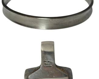 Two HANS HANSEN Sterling Silver Articles