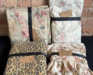 Collection Vintage RALPH LAUREN Fitted Sheets and Curtain Panels