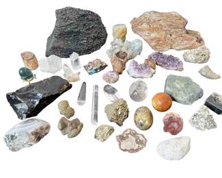 Collection of Geode and Mineral Specimens