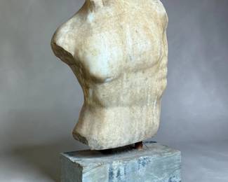 Roman Style Stone Torso Sculpture