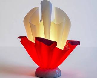 Biomorphic Flower Lamp, GEORGIA JACOB (French, 20th C.)