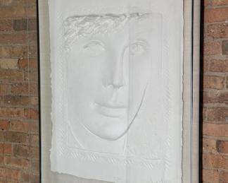 FRANK GALLO (American, 1933-2019) "The Glance, The Gaze" Cast Paper Sculpture