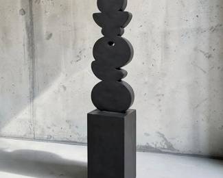 Abstract Biomorphic Moon Phase Sculpture