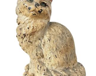 Antique HUBLEY Cast Iron Cat Doorstop