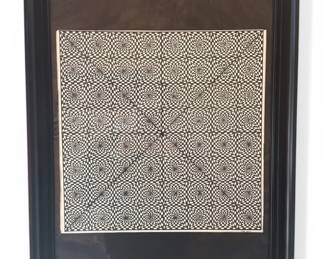 Black & White Psychedelic Op Art