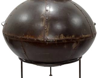 Vintage European Water Vessel Planter on Stand