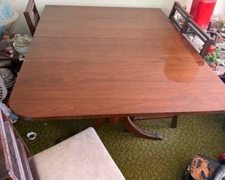 Very nice table and chairs set. Had always been covered so the top is immaculate! 